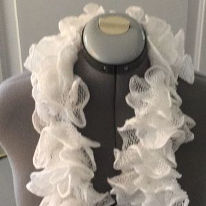 Baby Alpaca hand crocheted scarf. Boho